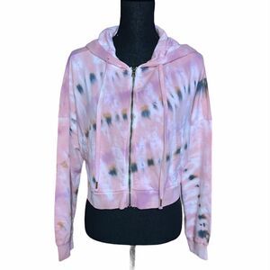 Young Fabulous & Broke Full Zip Crop Hooded Jacket